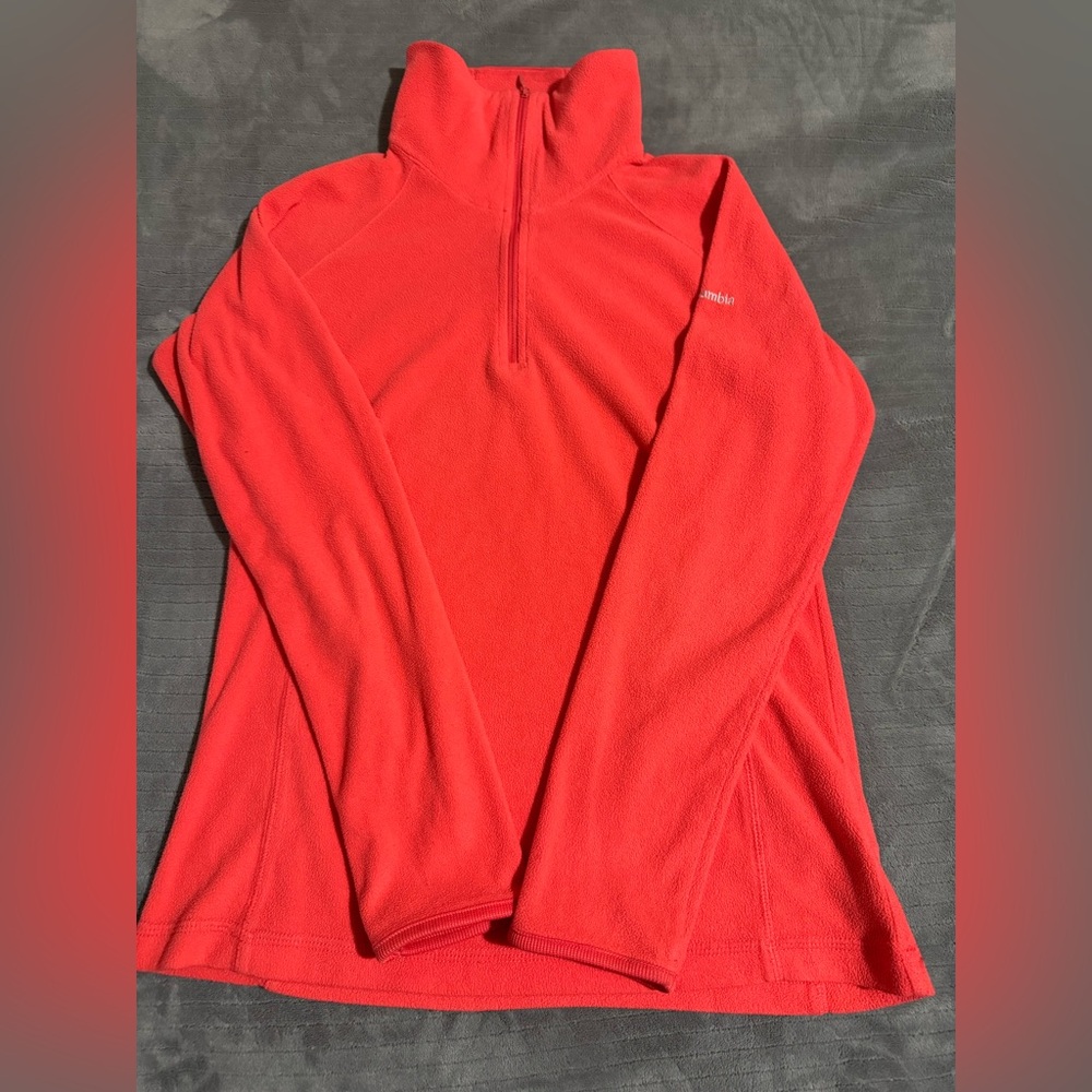 Columbia Vibrant Red Fleece Jacket XS